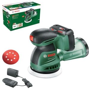 Bosch Cordless Random Orbit Sander EasyOrbit 18V-10 (Sanding on Small to Medium Wooden, Varnished and Painted Surfaces; Diameter: 125mm; 18 Volt System; 2.0Ah Battery and Charger) Bosch Cordless Random Orbit Sander EasyOrbit 18V-10 (Sanding on Small to Medium Wooden, Varnished and Painted Surfaces; Diameter: 125mm; 18 Volt System; 2.0Ah Battery and Charger)