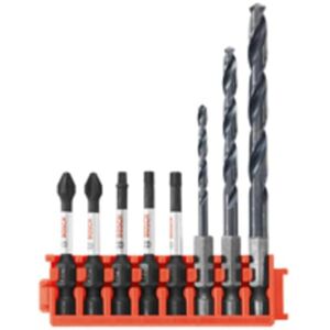 Bosch CCSDDV08 8-Piece Assorted Set Impact Tough Black Oxide Drill Bits and 2 in. Phillips, Square, and Torx Power Bits with Clip for Custom Case System Bosch CCSDDV08 8-Piece Assorted Set Impact Tough Black Oxide Drill Bits and 2 in. Phillips, Square, and Torx Power Bits with Clip for Custom Case System