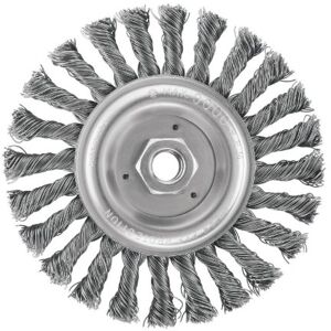 DeWalt Wire Wheel, 6-Inch, Full Cable Twist, Carbon Steel, 5/8-Inch-11 Arbor, 025-Inch (DW4937) DeWalt Wire Wheel, 6-Inch, Full Cable Twist, Carbon Steel, 5/8-Inch-11 Arbor, 025-Inch (DW4937)