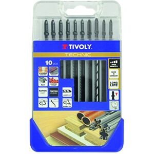 Tivoly XT505570002 Jigsaw Blades, Grey, Set of 10 Tivoly XT505570002 Jigsaw Blades, Grey, Set of 10