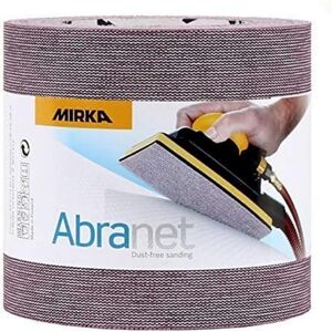Mirka Abranet net abrasive roll 115 mm x 10 m with Grip/Grit P600 / 1 roll/for sanding wood, filler, varnish, plastic / AE555F0180 Mirka Abranet net abrasive roll 115 mm x 10 m with Grip/Grit P600 / 1 roll/for sanding wood, filler, varnish, plastic / AE555F0180