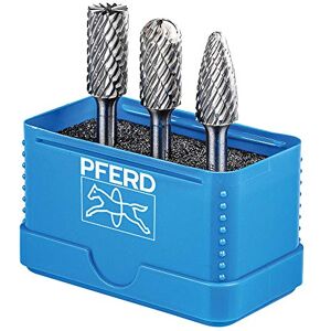 PFERD HM milling bit Set, 3 Pieces, All-Round Teeth, Shaft Diameter 6 mm, milling bit Diameter 12 mm, 21901414 for Versatile use on The Most Important Materials PFERD HM milling bit Set, 3 Pieces, All-Round Teeth, Shaft Diameter 6 mm, milling bit Diameter 12 mm, 21901414 for Versatile use on The Most Important Materials