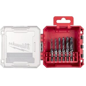 Milwaukee 4932498267 6pc 1/4" HSS-G Combi Drill Tap Set Milwaukee 4932498267 6pc 1/4" HSS-G Combi Drill Tap Set