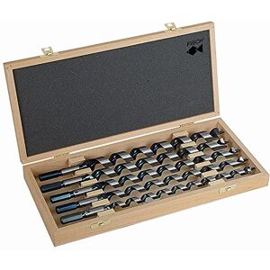 Fisch Auger Bit Set Diameter 12-14-16-18-20 mm Length 460 mm in a Wooden Case Fisch Auger Bit Set Diameter 12-14-16-18-20 mm Length 460 mm in a Wooden Case