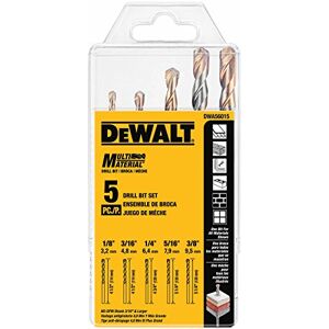 DeWalt DWA56015 Multi-Material Drill Bit Set, 5-Piece DeWalt DWA56015 Multi-Material Drill Bit Set, 5-Piece