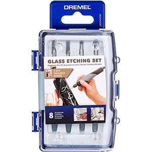 Dremel 682 Glass Etching Set, Accessory Kit with 8 Rotary Tool Accessories for Etching and Engraving in Glass Dremel 682 Glass Etching Set, Accessory Kit with 8 Rotary Tool Accessories for Etching and Engraving in Glass