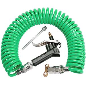boeray Heavy Duty Truck Air Duster Blow Gun Cleaning with 9 Meter Long Coil and 2 Interchangeable Nozzle Tips- Green Air Seat Blow Gun Kit boeray Heavy Duty Truck Air Duster Blow Gun Cleaning with 9 Meter Long Coil and 2 Interchangeable Nozzle Tips- Green Air Seat Blow Gun Kit