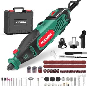 HYCHIKA BETTER TOOLS FOR BETTER LIFE HYCHIKA Rotary Tool Kit with Chainsaw Sharpener 150W Corded Power Rotary Tool 7 Variable Speeds 10000-33000RPM with 167 Accessories, for Detail Sanding Polishing Cutting Drilling DIY Engraving HYCHIKA BETTER TOOLS FOR BETTER LIFE HYCHIKA Rotary Tool Kit with Chainsaw Sharpener 150W Corded Power Rotary Tool 7 Variable Speeds 10000-33000RPM with 167 Accessories, for Detail Sanding Polishing Cutting Drilling DIY Engraving