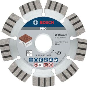 Bosch 1x PRO Abrasive Diamond Cutting Disc for Small Angle Grinders (for Lime and sand bricks, Brick, Ø 115 mm, Professional Accessory Small Angle Grinder) Bosch 1x PRO Abrasive Diamond Cutting Disc for Small Angle Grinders (for Lime and sand bricks, Brick, Ø 115 mm, Professional Accessory Small Angle Grinder)