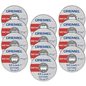 Dremel EZ456B- 12 Pieces 1 1/2-Inch EZ Lock Rotary Tool Cut-Off Wheels- Cutting Discs Perfect for Sheet Metal and Copper Pipe Dremel EZ456B- 12 Pieces 1 1/2-Inch EZ Lock Rotary Tool Cut-Off Wheels- Cutting Discs Perfect for Sheet Metal and Copper Pipe