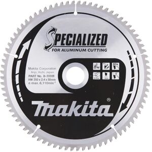 Makita B-33308 Specialized Aluminium Cutting Saw Blade 250x30x80T Makita B-33308 Specialized Aluminium Cutting Saw Blade 250x30x80T