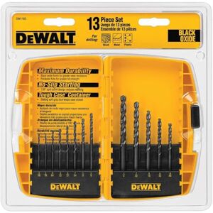 DeWalt Black Oxide Drill Bit Set with Pilot Point, 13-Piece (DW1163) DeWalt Black Oxide Drill Bit Set with Pilot Point, 13-Piece (DW1163)