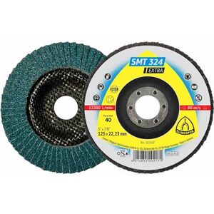 Klingspor SMT 324 Abrasive Mop Disc 125 x 22,23 MM/Pack of 10/60–Grit Curved 321512 Klingspor SMT 324 Abrasive Mop Disc 125 x 22,23 MM/Pack of 10/60–Grit Curved 321512