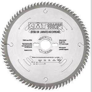 CMT ORANGE TOOLS CMT 281.080.10M Laminate-Chipboard Saw Blade 250X3.2/2.2X30 Z80 10Hwg CMT ORANGE TOOLS CMT 281.080.10M Laminate-Chipboard Saw Blade 250X3.2/2.2X30 Z80 10Hwg