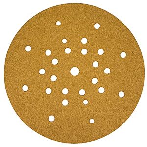 Mirka Gold Universal Sanding Paper Ø 225mm Grip 27-hole/grit P240 / 25/pack/For drywall sanders, wall and ceiling sanders/For sanding plaster, filler, chipboard, wood, varnish Mirka Gold Universal Sanding Paper Ø 225mm Grip 27-hole/grit P240 / 25/pack/For drywall sanders, wall and ceiling sanders/For sanding plaster, filler, chipboard, wood, varnish