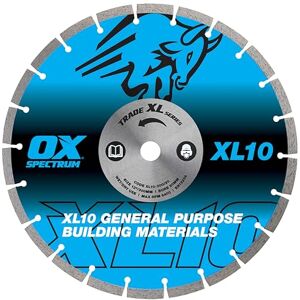 OX Tools OX Trade XL-10 Segmented Diamond Blade General Purpose 300/20mm, Blue / Silver OX Tools OX Trade XL-10 Segmented Diamond Blade General Purpose 300/20mm, Blue / Silver
