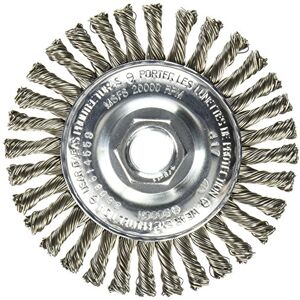 Bosch WB559 4-Inch Carbon Steel Stringer Bead Knotted Wire Wheel, 5/8-Inch x 11 Thread Arbor Bosch WB559 4-Inch Carbon Steel Stringer Bead Knotted Wire Wheel, 5/8-Inch x 11 Thread Arbor