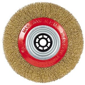 Einhell Original Brush Disc for Grinding Lathe (Diameter 150 mm, for Grinding Lathe TC-BG 150 B, Steel Wire Einhell Original Brush Disc for Grinding Lathe (Diameter 150 mm, for Grinding Lathe TC-BG 150 B, Steel Wire