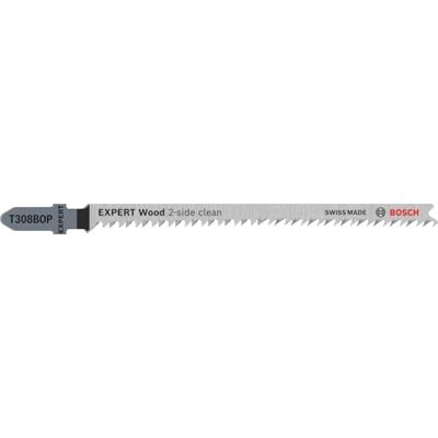 Bosch 25x Expert Wood 2-Side Clean T308BOP Jigsaw Blade (for Solid Wood Furniture Board, Plywood, Length 117 mm, Professional Accessory Jigsaw) Bosch 25x Expert Wood 2-Side Clean T308BOP Jigsaw Blade (for Solid Wood Furniture Board, Plywood, Length 117 mm, Professional Accessory Jigsaw)