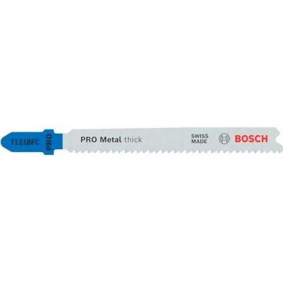 Bosch 25 x PRO Metal Thick T121BFC Jigsaw Blades (for Sheet Steel, Length 92 mm, Professional Accessories Jigsaw) Bosch 25 x PRO Metal Thick T121BFC Jigsaw Blades (for Sheet Steel, Length 92 mm, Professional Accessories Jigsaw)