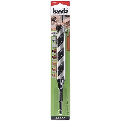 kwb 3-S Japan Snake bit Ø 24 Mm, 235 Mm Made of Bright-Ground Cv Steel with Super-Sharp Point Grinding, Centre Point and E 6.3 Shank kwb 3-S Japan Snake bit Ø 24 Mm, 235 Mm Made of Bright-Ground Cv Steel with Super-Sharp Point Grinding, Centre Point and E 6.3 Shank