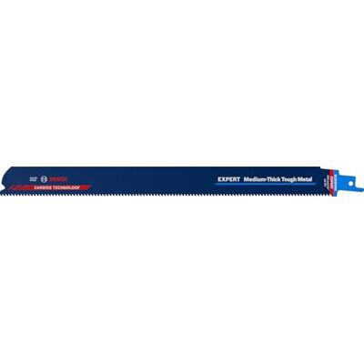 Bosch Professional 1x Expert ‘Medium-Thick Tough Metal’ S 1255 HHM Reciprocating Saw Blade (for Tough steel, Stainless steel sheets, Length 300 mm, Accessories Reciprocating Saw) Bosch Professional 1x Expert ‘Medium-Thick Tough Metal’ S 1255 HHM Reciprocating Saw Blade (for Tough steel, Stainless steel sheets, Length 300 mm, Accessories Reciprocating Saw)
