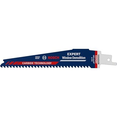 Bosch Professional 1x Expert ‘Window Demolition’ S 956 DHM Reciprocating Saw Blade (for Wood with tough metal, Length 150 mm, Accessories Reciprocating Saw) Bosch Professional 1x Expert ‘Window Demolition’ S 956 DHM Reciprocating Saw Blade (for Wood with tough metal, Length 150 mm, Accessories Reciprocating Saw)