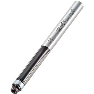 Trend Trade Guided Trimmer, 1/4 Inch Shank, 6.3mm Cut Diameter & 25.4mm Cut Length, Tungsten Carbide Tipped, TR24X1/4TC Trend Trade Guided Trimmer, 1/4 Inch Shank, 6.3mm Cut Diameter & 25.4mm Cut Length, Tungsten Carbide Tipped, TR24X1/4TC