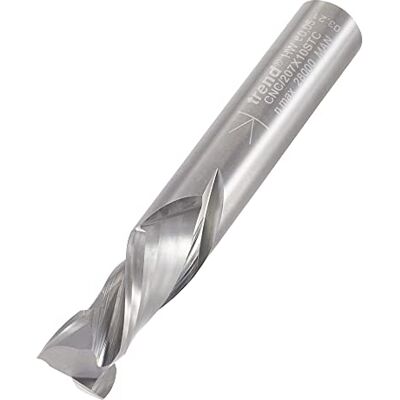 Trend CNC Compression Spiral Router Cutter, 10mm Shank, 10mm Cut Diameter & 22mm Cut Length, Solid Tungsten Carbide, CNC/207X10STC Trend CNC Compression Spiral Router Cutter, 10mm Shank, 10mm Cut Diameter & 22mm Cut Length, Solid Tungsten Carbide, CNC/207X10STC