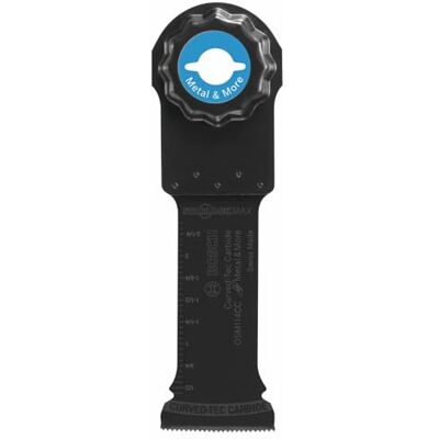 Bosch OSM114CC 1-1/4 In. StarlockMax Oscillating Multi-Tool Curved-Tec Carbide Extreme Plunge Blade Bosch OSM114CC 1-1/4 In. StarlockMax Oscillating Multi-Tool Curved-Tec Carbide Extreme Plunge Blade
