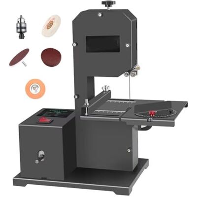 MCXSOGDAP Electric Scroll Saw, Desktop Wire Cutting Machine, 70mm Height, 0-45° Adjustable Angle, 1750 RPM for Household Woodworking Projects MCXSOGDAP Electric Scroll Saw, Desktop Wire Cutting Machine, 70mm Height, 0-45° Adjustable Angle, 1750 RPM for Household Woodworking Projects