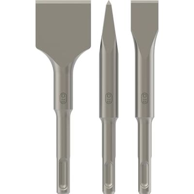 Bosch 3X PRO SDS plus-4C Chisel Set, Stubby Chisel, 3 pcs (for Concrete, Brick, Ø mm, Professional Accessory Rotary Hammer Drill, Demolition Hammer) Bosch 3X PRO SDS plus-4C Chisel Set, Stubby Chisel, 3 pcs (for Concrete, Brick, Ø mm, Professional Accessory Rotary Hammer Drill, Demolition Hammer)