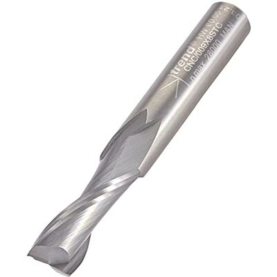 Trend CNC Two Flute Up-Cut Router Cutter, 8mm Shank, 8mm Cut Diameter & 22mm Cut Length, Solid Tungsten Carbide, CNC/009X8STC Trend CNC Two Flute Up-Cut Router Cutter, 8mm Shank, 8mm Cut Diameter & 22mm Cut Length, Solid Tungsten Carbide, CNC/009X8STC