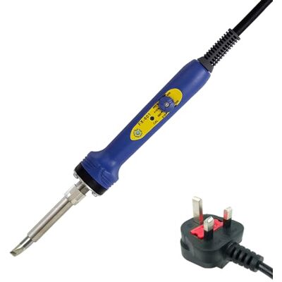 Hakko FX601 Portable Soldering Iron Dial Temperature Control 240 to 540C 46W Interchangeable Tip Ideal for Electronics Soldering, Stained Glass Soldering, High Power Soldering 230V UK Plug Hakko FX601 Portable Soldering Iron Dial Temperature Control 240 to 540C 46W Interchangeable Tip Ideal for Electronics Soldering, Stained Glass Soldering, High Power Soldering 230V UK Plug