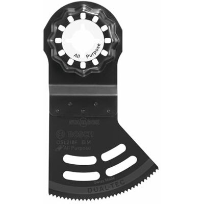 Bosch OSL218F 1-Piece 2-1/8 In. Starlock Oscillating Multi Tool 2-in-1 Dual-Tec All Purpose Bi-Metal Plunge Blade for Applications in Wood with Nails, Drywall, PVC Bosch OSL218F 1-Piece 2-1/8 In. Starlock Oscillating Multi Tool 2-in-1 Dual-Tec All Purpose Bi-Metal Plunge Blade for Applications in Wood with Nails, Drywall, PVC