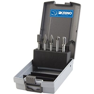 KRINO 26030404 Carbide Rotary Burs Set 5 Pieces KRINO 26030404 Carbide Rotary Burs Set 5 Pieces