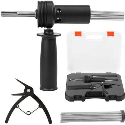 LuLobtg SDS Plus Electric Hammer Needle Scaler Adapter 18-Needle Rust Remover & Concrete Cleaner for Masonry and Tile Surfaces Preparation LuLobtg SDS Plus Electric Hammer Needle Scaler Adapter 18-Needle Rust Remover & Concrete Cleaner for Masonry and Tile Surfaces Preparation