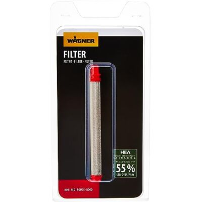 Wagner Filter XS-S for Paint Sprayers ControlPro 250M/250R/350M/350R, 2 pieces, red Wagner Filter XS-S for Paint Sprayers ControlPro 250M/250R/350M/350R, 2 pieces, red