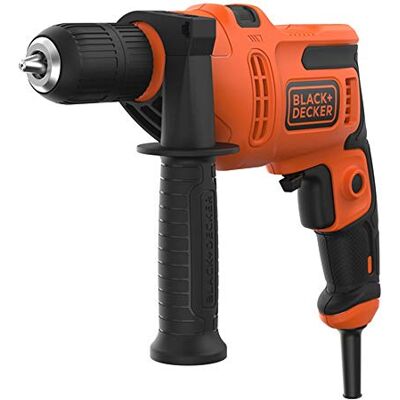 Black & Decker 500W Electric Hammer Drill, BEH200-GB Up To 49,300 BPM, Compact Design and Side Handle Black & Decker 500W Electric Hammer Drill, BEH200-GB Up To 49,300 BPM, Compact Design and Side Handle