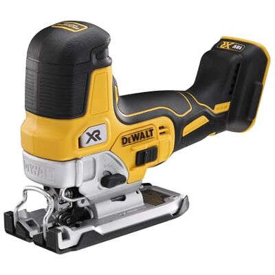 DeWalt 18V XR Brushless Body Grip Jigsaw Bare Unit, DCS335N-XJ 18V XR brushless body grip jigsaw with keyless blade change, bevel shoe and 4-position pendulum action for controlled cuts DeWalt 18V XR Brushless Body Grip Jigsaw Bare Unit, DCS335N-XJ 18V XR brushless body grip jigsaw with keyless blade change, bevel shoe and 4-position pendulum action for controlled cuts