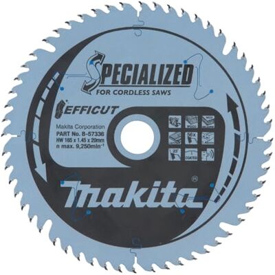 Makita B-57336 Circular Saw Blade - 56 Teeth, Silver, 165 x 20 mm Makita B-57336 Circular Saw Blade - 56 Teeth, Silver, 165 x 20 mm