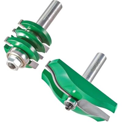 Trend CraftPro Panel Door Router Cutter Set, 1/2 Inch Shank Including Easyset Profile Scriber & Panel Raiser Cutter, Set of 2, TCT, CR/PDS2X1/2TC Trend CraftPro Panel Door Router Cutter Set, 1/2 Inch Shank Including Easyset Profile Scriber & Panel Raiser Cutter, Set of 2, TCT, CR/PDS2X1/2TC