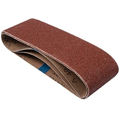 Trend Aluminium Oxide 75 x 533mm 120 Grit Abrasive Sanding Belt, AB/B75A/120A, Pack of 3 Trend Aluminium Oxide 75 x 533mm 120 Grit Abrasive Sanding Belt, AB/B75A/120A, Pack of 3