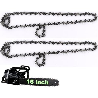 ASelected 2 Pack Chainsaw Chain for 16 Inch,40 cm Bar,57 Drive Links,Steel Chainsaw Chain Replacement Chain Blade Chain for Tree Trimming Wood Branch Cutting Mini Chainsaws ASelected 2 Pack Chainsaw Chain for 16 Inch,40 cm Bar,57 Drive Links,Steel Chainsaw Chain Replacement Chain Blade Chain for Tree Trimming Wood Branch Cutting Mini Chainsaws