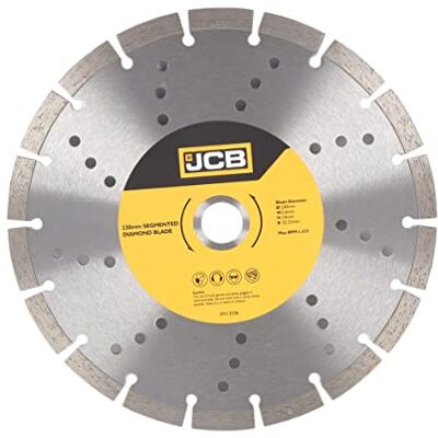JCB Segmented Diamond Blade, 230mm Angle Grinder Discs 2.6mm Thickness Universal Fit Tool Set Essentials for Home Improvement & On-Site JCB Segmented Diamond Blade, 230mm Angle Grinder Discs 2.6mm Thickness Universal Fit Tool Set Essentials for Home Improvement & On-Site