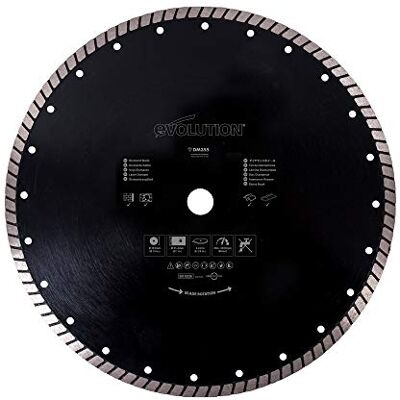 Evolution RAGE Diamond Blade - Segmented Rim 355mm - Diamond Blade for Stone & Concrete Evolution RAGE Diamond Blade - Segmented Rim 355mm - Diamond Blade for Stone & Concrete
