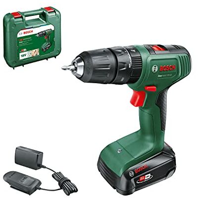 Bosch Home and Garden Cordless Hammer Drill EasyImpact 18V-40 (1 Battery 2.0 Ah, 18 Volt System, in Carrying case) Bosch Home and Garden Cordless Hammer Drill EasyImpact 18V-40 (1 Battery 2.0 Ah, 18 Volt System, in Carrying case)