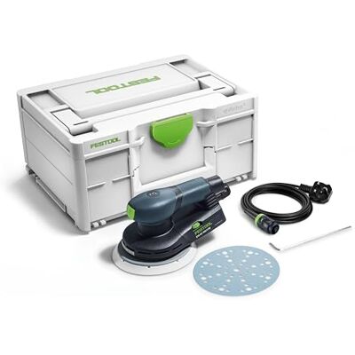 Festool Eccentric Sander ETS EC 150/3 GR-Set P 230V 150 mm random orbital sander with 3 mm stroke, brushless EC-TEC motor, vibration control, 1.6 kg lightweight design Festool Eccentric Sander ETS EC 150/3 GR-Set P 230V 150 mm random orbital sander with 3 mm stroke, brushless EC-TEC motor, vibration control, 1.6 kg lightweight design