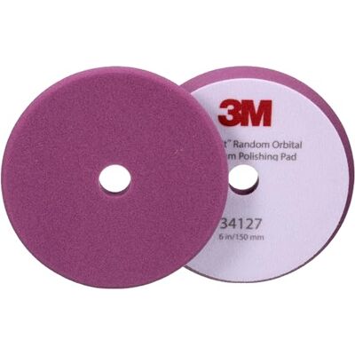 Perfect-It 3M Random Orbital Foam Polishing Pad, Purple, 150 mm (6 in), 34127, 2 Pads/Bag Perfect-It 3M Random Orbital Foam Polishing Pad, Purple, 150 mm (6 in), 34127, 2 Pads/Bag