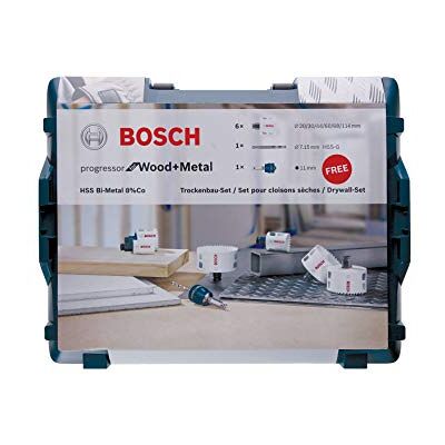 Bosch Professional 8 pcs. Hole Saw Progressor for Wood & Metal Set (L-Boxx, Ø 20-114 mm, Accessory Drill) Bosch Professional 8 pcs. Hole Saw Progressor for Wood & Metal Set (L-Boxx, Ø 20-114 mm, Accessory Drill)